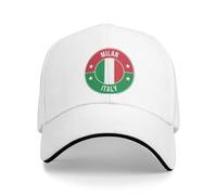 RQLNBOBZ Baseball Cap Milan Italy Funny Outdoor Sport Sun-Proof Trucker Hat Men Women Fashion Custom DIY