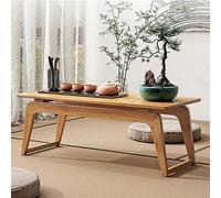 RQLSSSLMXJ Japanese Style Solid Wood Low Tea Table Multifunction Rectangular Study Table Coffee Table for Sitting On The Floor or Dining Area