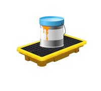 RQLSSSLMXJ Modular Oil Spill Containment Tray with Anti Leak Grating Spill Pallets for Efficient Oil Tank Management 66x36x12cm Ultimate Spill Prevention Solution