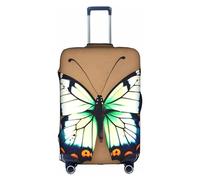 RQMPHUGNCF Cute Little Butterfly Suitcase Cover Luggage Protective Case High Elasticity Material For Travelers, White, XL