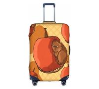RQMPHUGNCF Cute Little Hamster Suitcase Cover Luggage Protective Case High Elasticity Material For Travelers, White, M