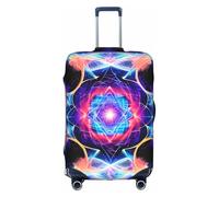 RQMPHUGNCF Four Dimensional Space Suitcase Cover Luggage Protective Case High Elasticity Material For Travelers, White, S