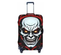 RQMPHUGNCF Red And Black Evil Ghost Suitcase Cover Luggage Protective Case High Elasticity Material For Travelers, White, XL