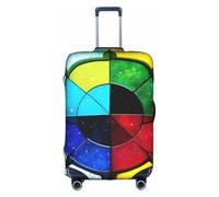 RQMPHUGNCF Shine In All Directions Suitcase Cover Luggage Protective Case High Elasticity Material For Travelers, White, M