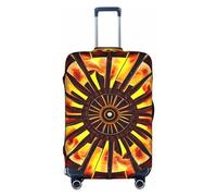 RQMPHUGNCF Turning The Flame Suitcase Cover Luggage Protective Case High Elasticity Material For Travelers, White, XL