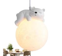 Rqrdww Pendant Lamp 3D Milk White Ball Lamps Round Lighting Fixture