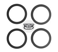 RQYEKDO 2PC Garbage Disposal Seal Kit: Ribbed-Edge & Smooth Sink Flange Gasket Set | Leak-Proof Nitrile Rubber Gasket, No Putty Installation for InSinkErator 80032 Compatible Models (2Pack)
