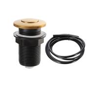 RQYEKDO Garbage Disposal 32mm/1.26 inch Air Switch Kitchen Sink Top Long Stainless Steel Polished Nickel Long for Food and Waste Disposal On/Off Air Button Parts…