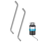 RQYEKDO Garbage Disposal Wrench 2-Pack - Professional Allen Key Tool for InSinkErator/Badger with Anti-Slip Grip | Unclog Sink, Fix Jammed Disposals | Heavy-Duty Stainless Steel (Silver)