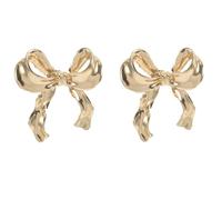 RR RAMBLING ROSE 14K Gold Bow Earrings for Women Cute Ribbon Earrings Gold Bow Knot Earring Bow Stud Earrings Birthday Party Jewelry Gifts for Women (3)