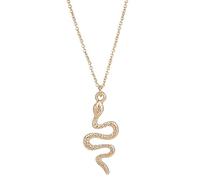 RR RAMBLING ROSE Snake Crocodile Ditsy Necklace Cute Animal Pendent Short Necklace, Metal, rhinstone