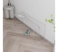 RR-YRL Acrylic Bench, Width 30CM/Height 45CM, Shoe Changing Stool at The End of The Bed, Bathroom/Study/Living Room,Clear,60CM