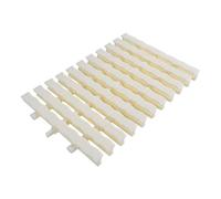 RR-YRN Drainage Overflow Grate, PPS Plastic Drain Grille Floor Drain Cover 1PCS Non-Slip Three Interface Spliced Sewer Grating for Swimming Pool,30cm