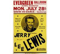 RR22 Vintage Jerry Lewis American Rock & Roll Concert Gig Band Advertisement Poster Print - A3 (432 x 305mm) 16.5" x 11.7"