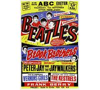 RR25 Vintage Beatles Exeter British Rock & Roll Concert Gig Band Advertisement Poster Print - A3 (432 x 305mm) 16.5" x 11.7"