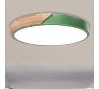 Rravdst LED Ceiling Light Panel - 40W 4000LM, 3000K-4000K-6000K 3 Color Temperature, IP54 Waterproof Round LED Flush Mount Ceiling Light for Bedroom, Bathroom, Kitchen, Hallway, Ø40CM Green
