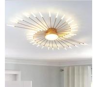 RRBEST Modern LED Ceiling Light,Living Room Ceiling Lamp,Flush Mount Lighting,Creative Fireworks Design Chandelier for Bedroom, Dining Room, Kitchen(Gold,42+1 Heads)