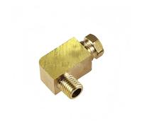 RRBXXUYN 1PC M6x1mm Male to 6mm Brass Elbow Compression Ferrule Tube Pipe Fitting RRBXXUYN