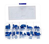 RRBXXUYN 50Pcs/Box 10value x 10pcs 3296X 100 ohm - 500K Multiturn Trimmer Resistance Potentiometer Kit
