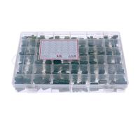 RRBXXUYN 810Pcs 36Value Aluminum Electrolytic Capacitor set 10V-63V 1uF-1500uF Assorted Kit set Storage Box