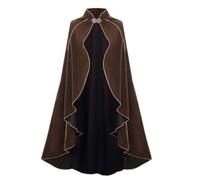 RRCBMD Womens Medieval Cloak for Renaissance Festival | Womens Renaissance Cape Vintage Gothic Witch Wizard Victorian Halloween