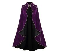 RRCBMD Womens Medieval Cloak for Renaissance Festival | Womens Renaissance Cape Vintage Gothic Witch Wizard Victorian Halloween