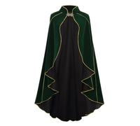 RRCBMD Womens Medieval Cloak for Renaissance Festival | Womens Renaissance Cape Vintage Gothic Witch Wizard Victorian Halloween