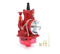 Rrd Black 21 24 26 28 30 32 34mm Motorcycle Racing Carburetor For Mikuni PWK 2T 4T Carb For OKO 2T 4T Motorcycle Carb(Red 32mm)