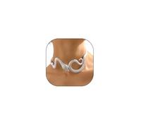 Rrdaily Punk Gold Snake Statement Choker for Women Vintage Chunky Adjustable Serpent Clavicle Necklace Exaggerated Large Snake Choker Halloween Jewelry Gifts, L, Zinc, No Gemstone