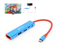 RREAKA Switch2 Dock for Nintendo Switch 2/1/OLED, 4 in 1 TV Adapter with 4K HDMI, USB 3.0 Port, Type C 100W Charging, Portable Switch Docking Station Travel, for Samsung Dex, MacBook