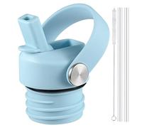 RRegeny Straw Lid for Hydro Flask Standard Mouth, Lid with Straws Fits Standard Mouth Hydroflask, Sport Cap Water Bottle Accessories Top Replacement Straw Lid