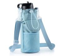 RRegeny Water Bottle Holder with Strap for Hydroflask 32oz 40oz Insulated Water Bottle, Carrier Sling Bag with Phone Pocket Water Bottle Sleeve for Men Women Hiking Camping Travelling