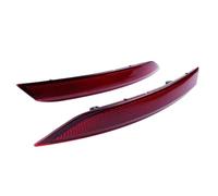 RRGTYUI Rear Bumper Reflector Strip Compatible With VW For Polo For Hatchback 2014 2015 2016 2017 2x No Bulb Rear Bumper Reflector Light Red Lens