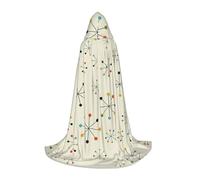 RRhgipp Absctract Geometric Pattern Space Hooded Cape Cloak Long Cape Vampire Witch Carnival Halloween Teenager Wizard Costume Child