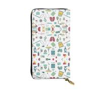 RRhgipp Abstraction Biology Chemistry4 Womens Wallets RFID Blocking Leather Long Women Card Holder Phone Lady Travel Purse Gifts