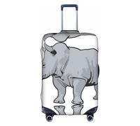 RRhgipp Animal Rhino Luggage Cover Protective Washable Suitcase Cover Travel Elastic Cover Suitcase Protector
