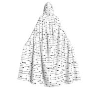 RRhgipp Arrow Hooded Cloak Long Cape Grim Reaper Vampire Witch Carnival Halloween Wizard Costume 58inch