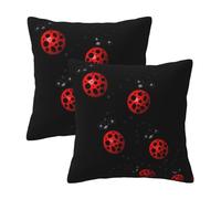 RRhgipp Art Ladybug Tracks Throw Pillow Cases Decorative Cushion Covers Couch Bed Sofa Decoration Xmas Gifts Bed