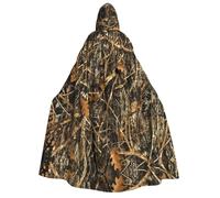 RRhgipp Autumn Camoflauge Adult Hooded Cape Unisex Long Hooded Cloak Vampire Cape Witch Fancy Dress Costume Gift 59"