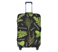 RRhgipp Basil Thyme Dill & Rosemary Luggage Cover Protective Washable Suitcase Cover Travel Elastic Cover Suitcase Protector