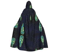 RRhgipp Beautiful Bottle Of Under The Night Sky Adult Hooded Cloak Long Cape Grim Reaper Vampire Witch Carnival Halloween Wizard Costume