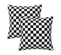 RRhgipp Black And White Checkered Stripes Throw Pillow Cases Decorative Cushion Covers Couch Bed Sofa Home Decoration Gifts Summer