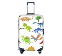 RRhgipp Cartoon Dinosaur Images Luggage Cover Protective Washable Suitcase Cover Travel Elastic Cover Suitcase Protector