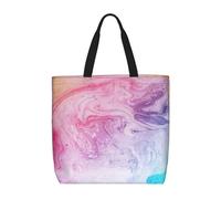 RRhgipp Colorful Marble Pastel Pink Blue Purple Canvas Tote Bag Tote Bags Cloth Shopping Bag Fabric Bag Foldable Bags For Shopping Handbag