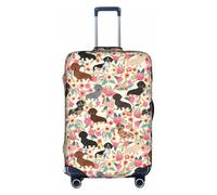 RRhgipp Dachshund Luggage Cover Protective Washable Suitcase Cover Travel Elastic Cover Suitcase Protector