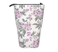 RRhgipp Dusky Rose Standing Pencil Case Cute Stand Up Pencil Pouch, Telescopic Pen Bag