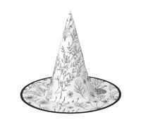 RRhgipp Flowering Herbs And Herbaceous Plantswitch Hat Halloween Fancy Dress Accessory Witch Dress Up Hats Boy Girls Cosplay Christmas