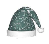 RRhgipp Formulas Shapes Theory Math Lesson Word Christmas Santa Kid Hat Pack Christmas Fancy Dress Festive Headwear Xmas Accessory Gifts
