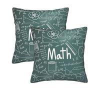 RRhgipp Formulas Shapes Theory Math Lesson Word Throw Pillow Cases Decorative Cushion Covers Couch Bed Sofa Decoration Xmas Gifts Winter
