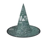 RRhgipp Formulas Shapes Theory Math Lesson Wordwitch Hat Halloween Fancy Dress Accessory Witch Dress Up Hats Boy Girls Cosplay Christmas